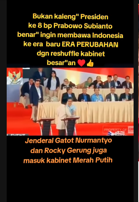 Prabowo tunjuk Rocky Gerung masuk kabinet merah putih